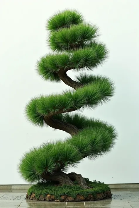 Spiral pruned pine 