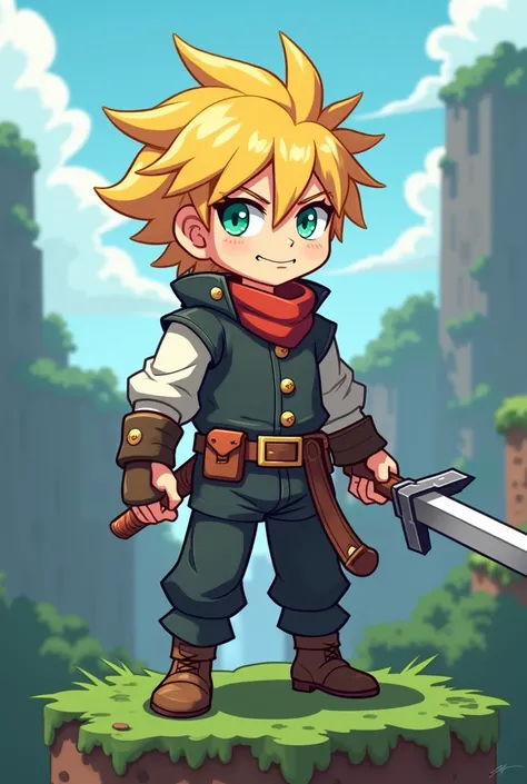 I would like to create an image of Meliodas for a game on Roblox, It has to be square as if it were from the minicrift 