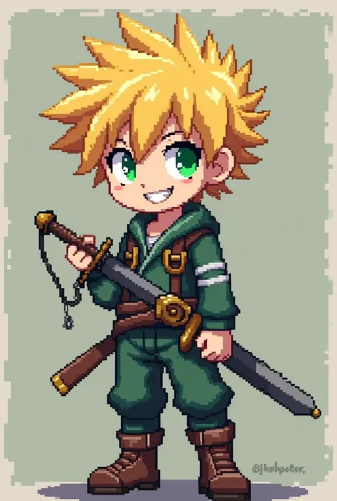 I would like to create an image of Meliodas for a game on Roblox, It has to be square as if it were from the minicrift 