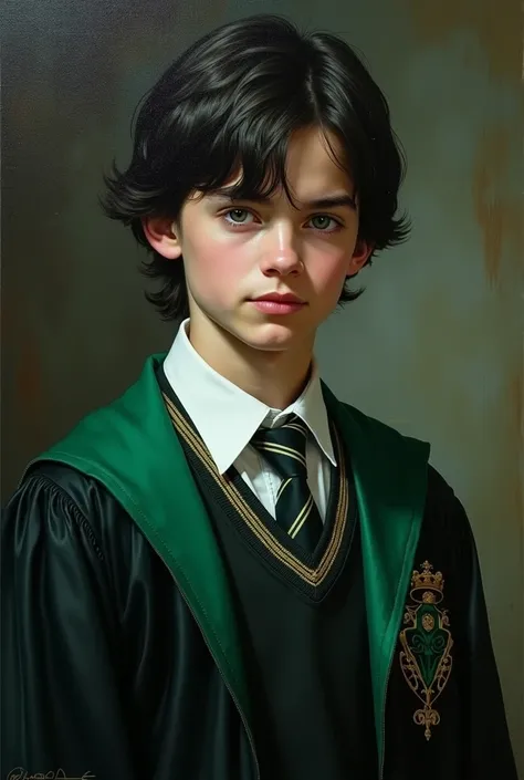 Tom Marvolo Riddle in his Slytherin uniform