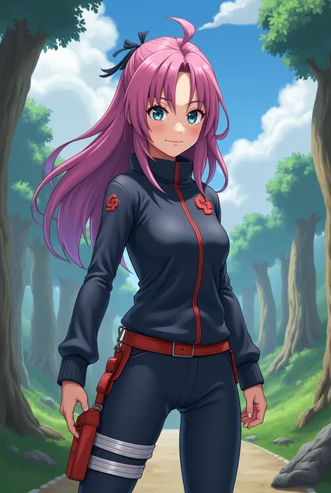 Woman character with clothes anime style Naruto 