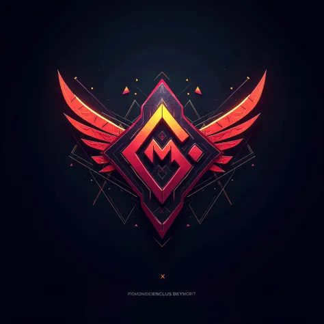 Create an exclusive and memorable brand logo gaming from this post  ("KMG"), simetris, bold tribal High Resolution, Award Winning, Super Detailed, High Quality, High Details, Perspective, Vanishing Point, Rounded Corners, Anaglyph, Stereogram, Optical Illu...