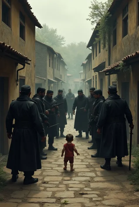 So many gangster are waiting to kill the baby in village in old time 