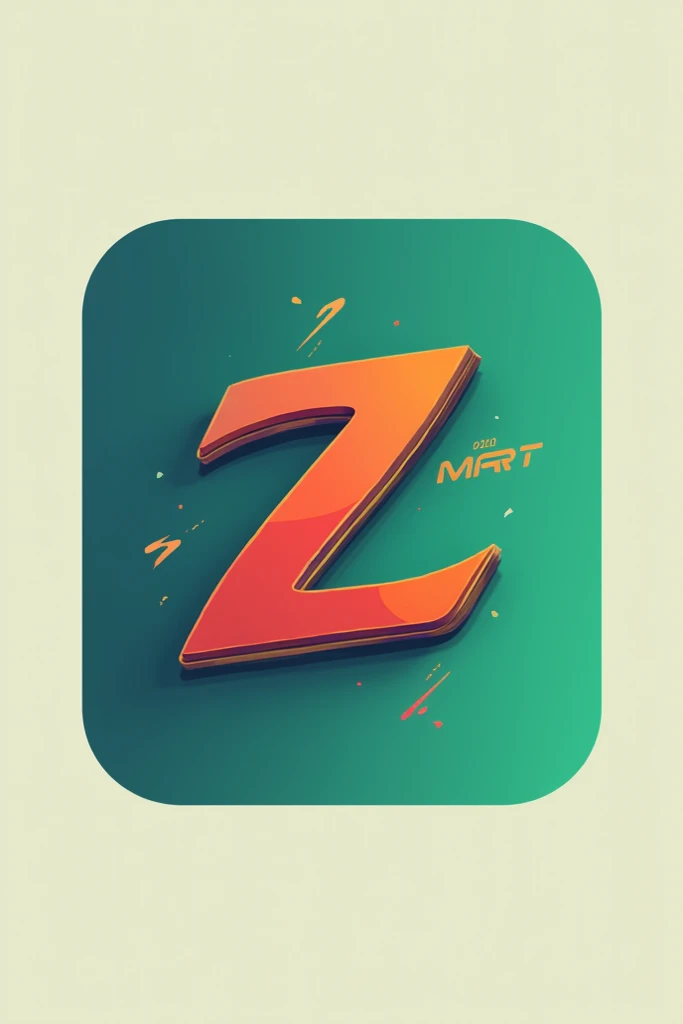 Create a creative logo for a super market called z-mart