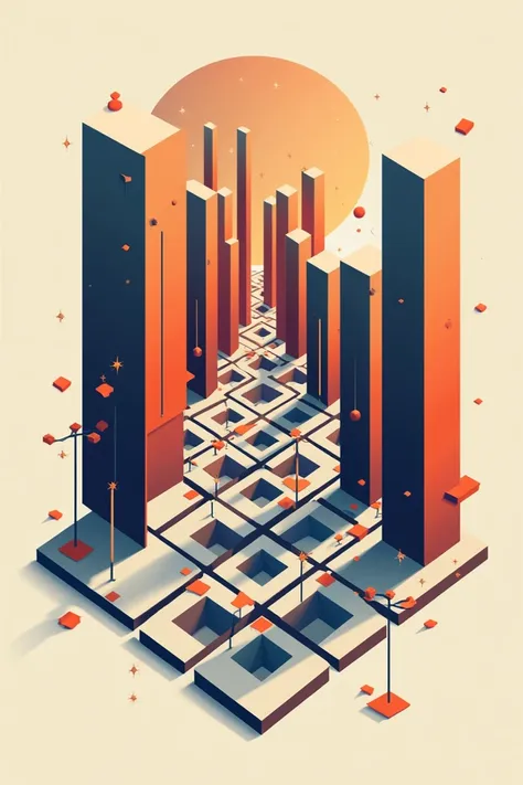 easy illusion geometrical art