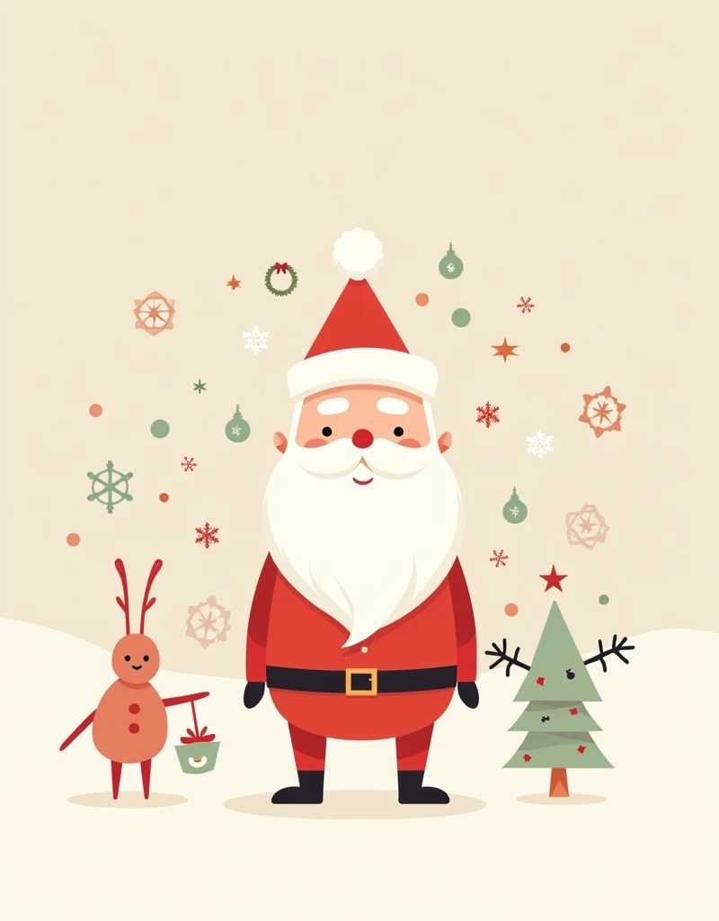 Simple vector image Christmas card