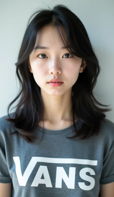 Headshot of a Japanese woman wearing a VANS t-shirt standing face to face