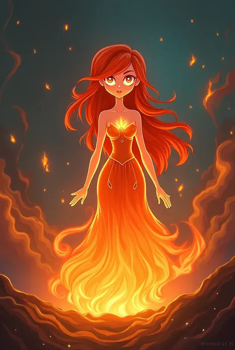 Flame Princess from Adventure Time 
