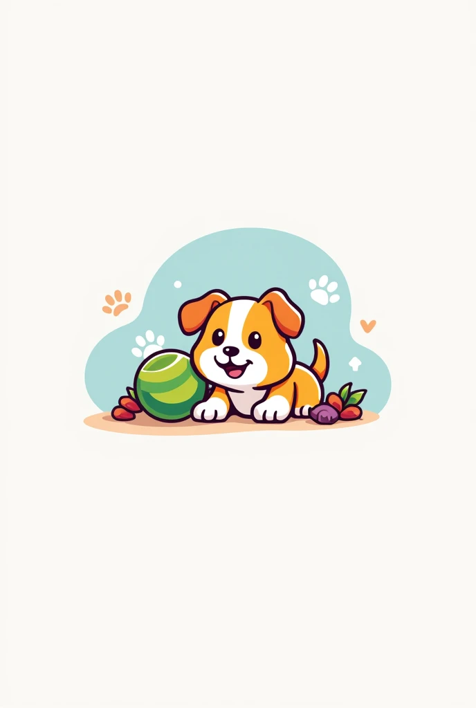 A brand logo for a pet toy