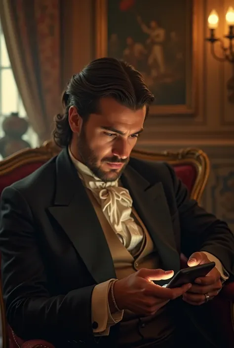 Actor with a smartphone addiction unintentionally looked at his phone in a period drama, people around him were amazed!