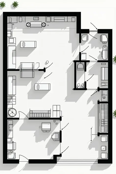 Design a simple sketch of the following:

*Warehouse Plan*

The available land measures 45 x 20 meters. Considering the view to the street on the 30-meter side and the corner, The warehouse can be designed as follows:

- Reception-Dispatch Area: 8 x 18 met...