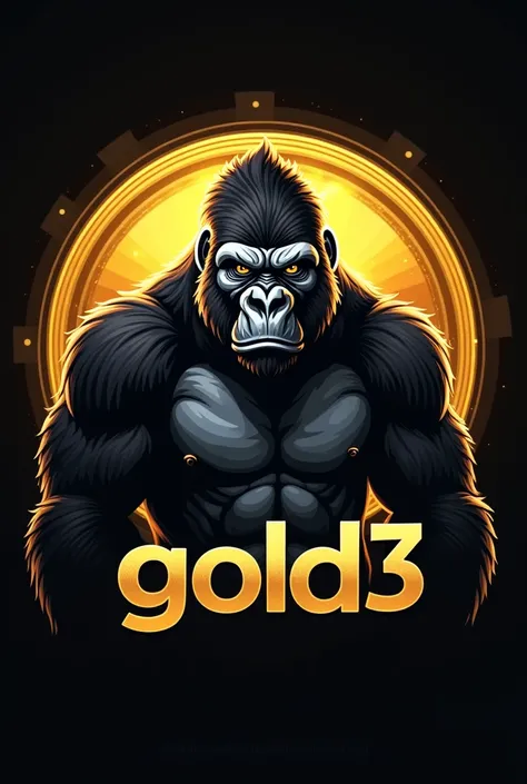 Gorilla Logo That Says Gold3