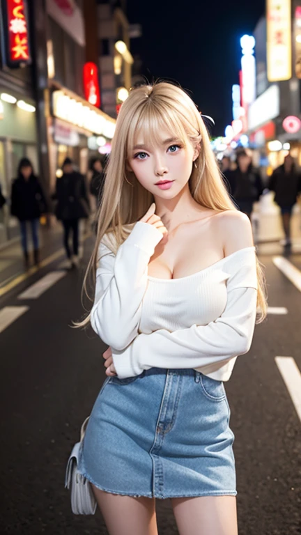 clear, Glossy skin like white porcelain、The wind blows through her hair, blocking her pretty face.、 Cute and sexy, small, beautiful face and big breasts、Winter clothes、Fashionable appearance in plain clothes 、 Recently popular in plain clothes、The Shining,...