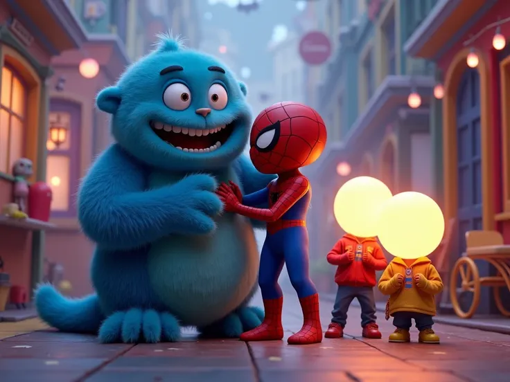 Huggy Wuggy , Spiderman ,Pixar Luca , Light Head