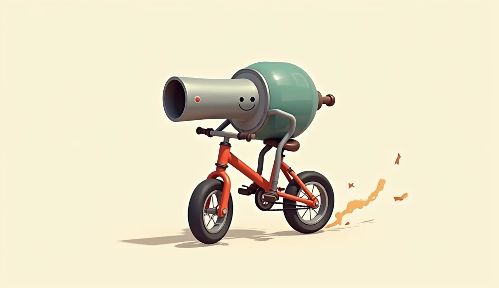 Cannon ride a balance bike 2d side view