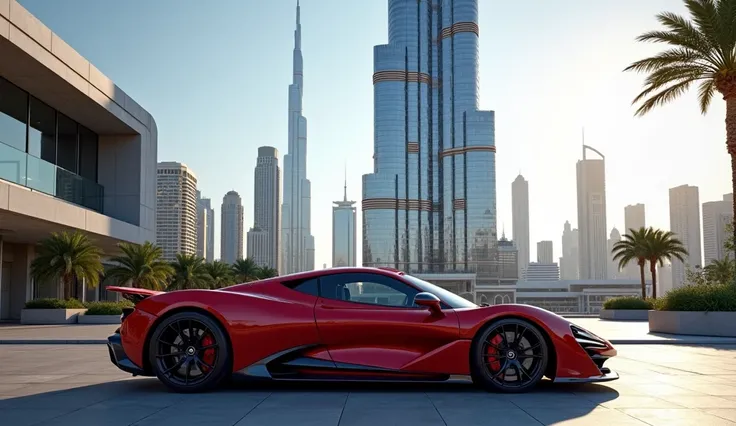 burj khalifa car