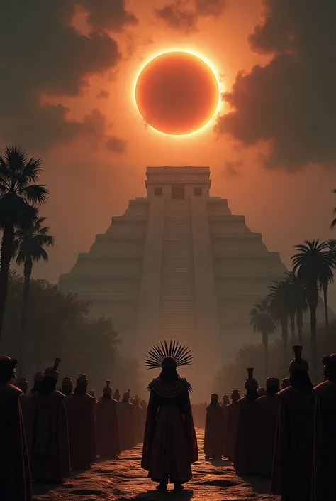 Solar eclipse in Mexicos ancient Aztec city 