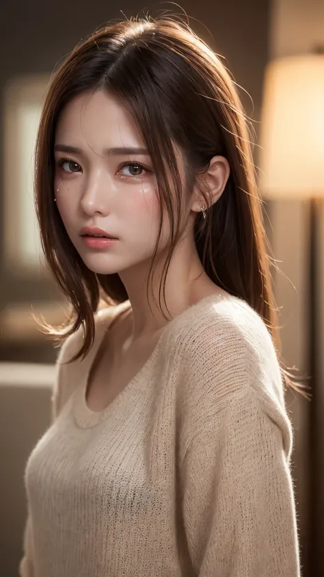 (masterpiece:1.3), (8K, Photorealistic, Raw photo, Best image quality: 1.4), 1cut,
1girl,20-year-old girl、Super detailed face、Attention to detail、double eyelid、Sharp focus:1.2、Beautiful woman:1.4、Light brown hair、ponytail、Natural color lip、Highest quality、...