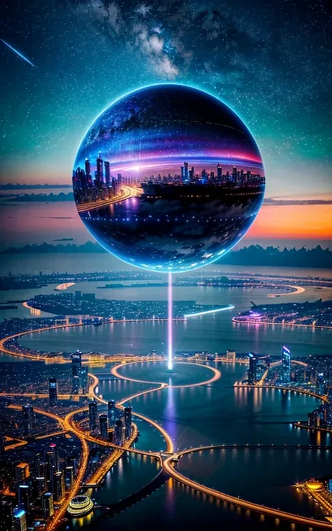 Spectacular views, Future City,god秘的,  Vivid , is glittering, magic ,  surrealism ,god々Shii, 素晴らShii, The little star ,美Shii景色, Inspiring Scenery, Spectacular Scenery ,Breathtaking Scenery 