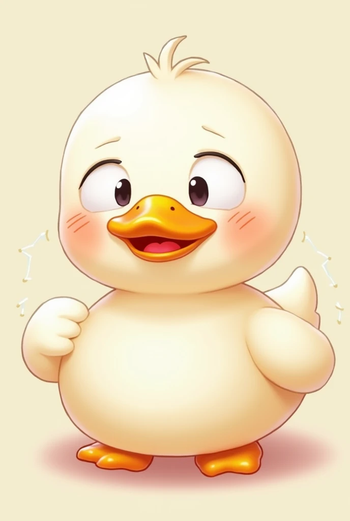  can reach duck emoji pack painting style Japanese wind，screenshot，Mori， duck head doll art art ，Shy posture，cute，sad，anger，cry，disappointment，Expectations，Smile，Happy，Q version，Light white and pink ，风格cute-ar 3: 4-niji 5-s 250 - fast 