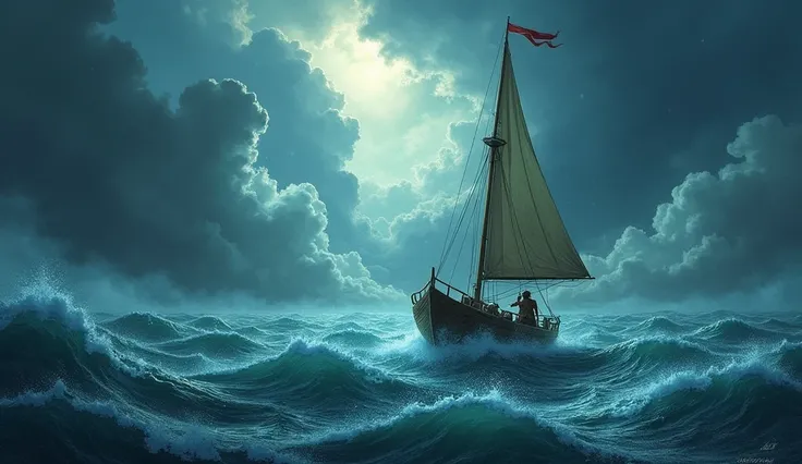 As the storm grew stronger, Pedro sailed out into the heart of the tempest. The waves crashed against his boat, and the wind roared in his ears, but he remained calm. He raised his hands to the sky and called upon the winds, asking them to shift and calm d...