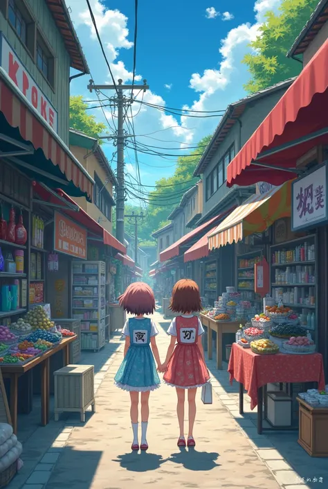 10 picture of anime girl and with her sister they go to market buy birthday dress and napped and arrive in strange house , nappers sale both 
More 