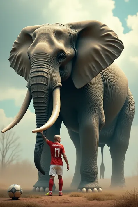 Ronaldo mix with elephant