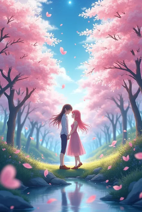 Beautiful anime couple image more

