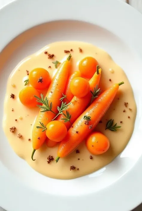 Carrot cream dish