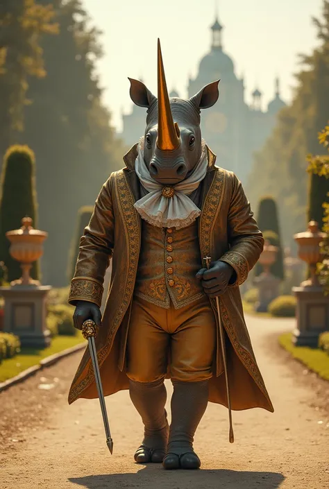 The Golden Rhino Gentleman in the Vanguard of Versailles