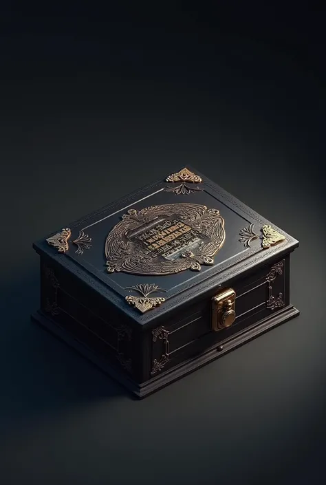 Create an isometric shoe box with an elegant design of "Diario de Vapiros "  