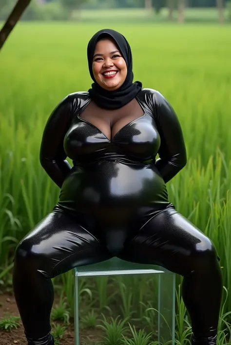 (SPREAD LEGS:666), BBW PLUMPERS STEPMOTHER, Tetek besar melayut, (Shiny Breasts:3.24), Skinny hijab skinny hijab skinny hijab skinny hijab, (photorealistic:1.6) Indonesian hijab skinny dry aunty wear bra and (mini tiny tights Hotpants),  Green background r...