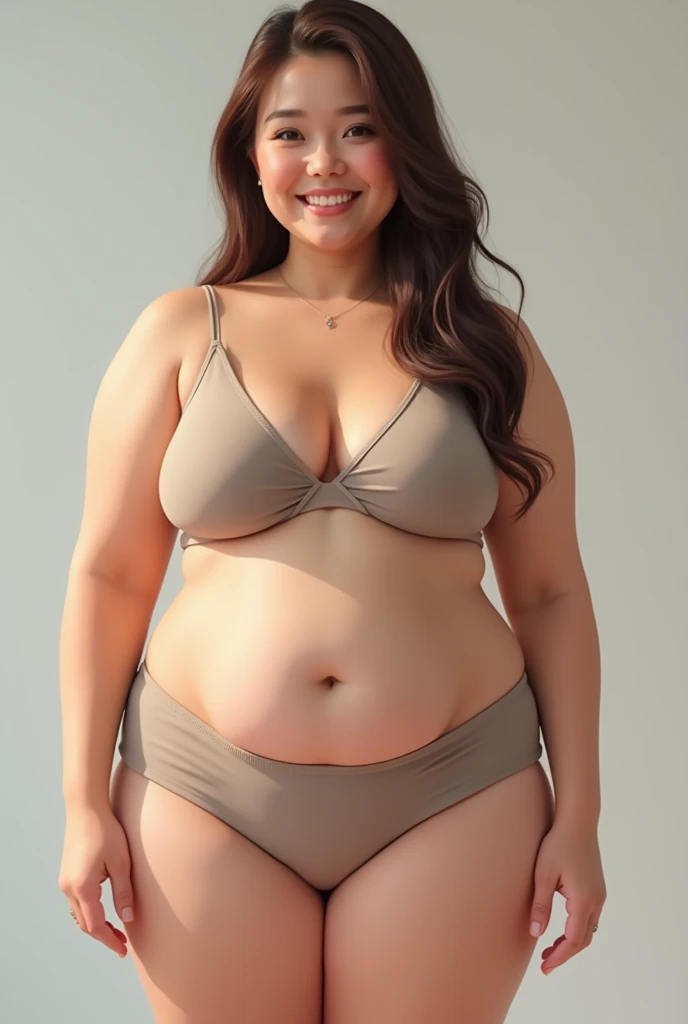 teen girl, fat ass , smile, young ,  without clothes ,  fat ass , girl , realistic ,  wide waist, big buttocks and thighs, close