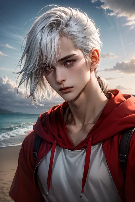 1boy, dramatic lighting, shirtless, perfect, masterpiece, solo, Masterpiece, best quality, hyper detailed, Cinematic light, intricate, highres, official art, sharp focus, 8k, very tall, ((detailed eyes))), upper body, (((detailed eyes))), ((((detailed face...