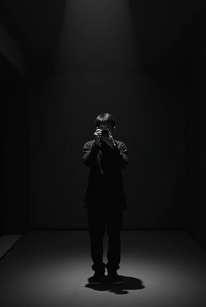 A Korean guy once took a photo in a black room.
