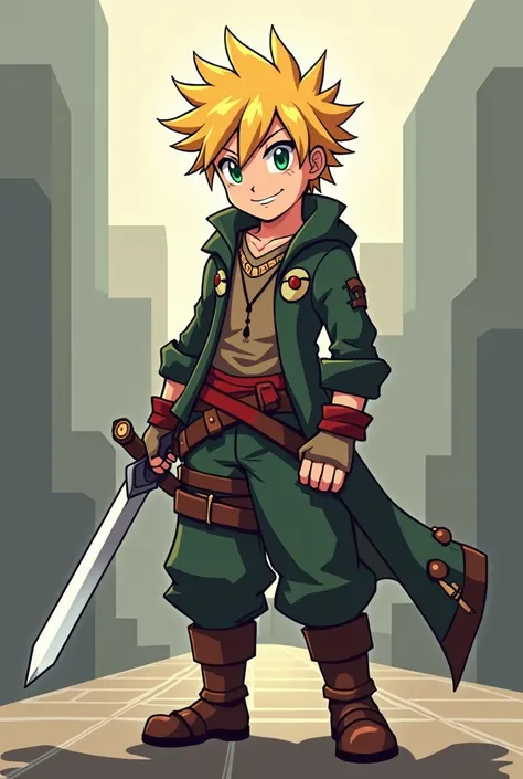 I would like to create an image of Meliodas for a game on Roblox, It has to be square as if it were from the minicrift 