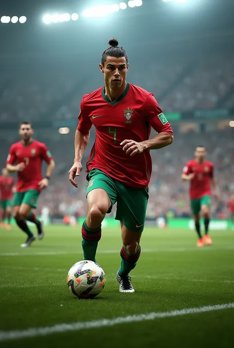 Ronaldo in football match 