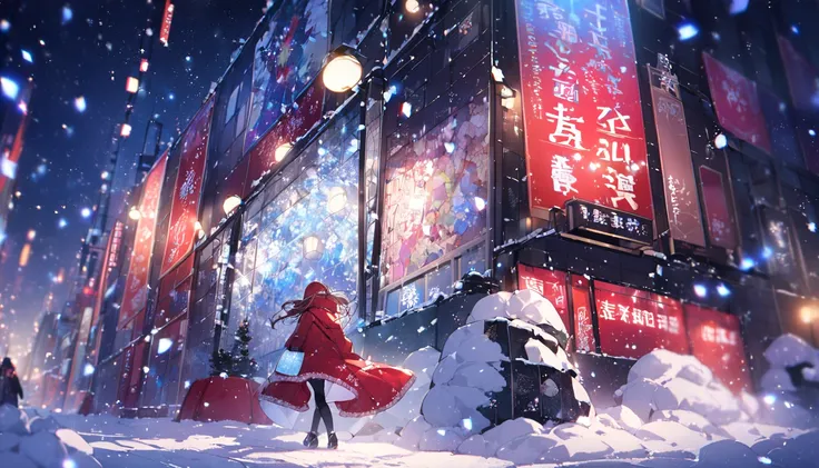  winters 、garden、night、 snow piles up、 (snowflake particles:1.1)道路が雪で白い
Street lights in the city 、Night City、Red Light District、bokeh、 depth of writing、 Background Blurred 、Snow particles、Strong winds、 (snowflake particles:1.1)
