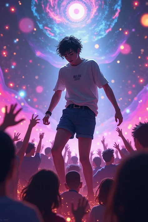 minato vibing to the extreme in a psytrance concert