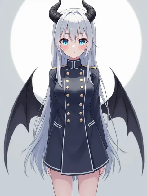 full body,
(Mysterious girl:1.9,Alone),

(sliver hair:1.2),(long hair,hairs between eyes,cross bangs),
break
(sky blue eyes,big eyes),
break
(Wearing a military costume ),
break
(Petite,short,slender body,slender legs,small breasts),(pretty face),( double ...