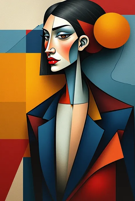 Create images of Pablo Picassos abstract cubism style