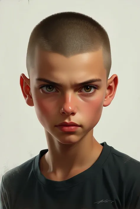 Darien katruska the boy ,buzcut hairing 