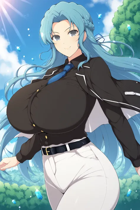 yaegashi nan, senran kagura, senran kagura burst, senran kagura new link,Inazuma 
, ,,  gigantic breasts, gigantic ass, giant thighs,score_9, score_8_up, score_7_up, source_anime, BREAK, easynegative, FastNegativeV2, EasyNegativeV2, haganef style, big brea...