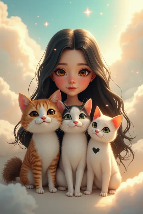 me and my cats are in heaven.now im going to describe how my 3cats looks like. First one is name jojo male who have white and brown furry and he has flappy brown tail and his eyes are light brown next one is female name dora   she has 3 colour in her body ...