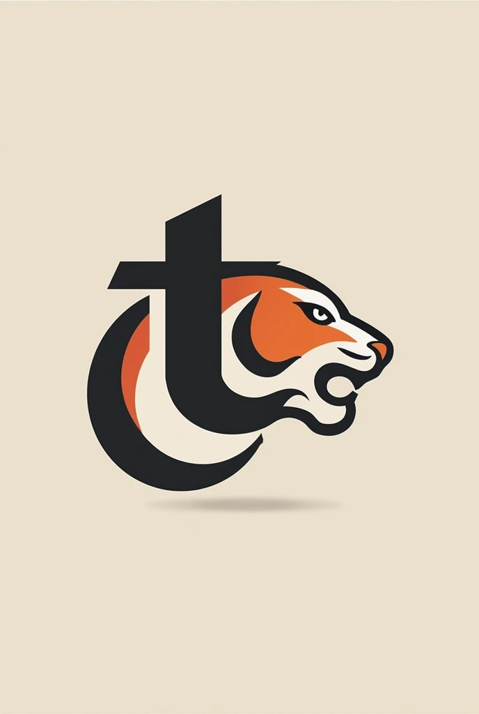 Make a logo name is "Tiger", make them  minimalistic iconic logo. Main symbol is " T".
