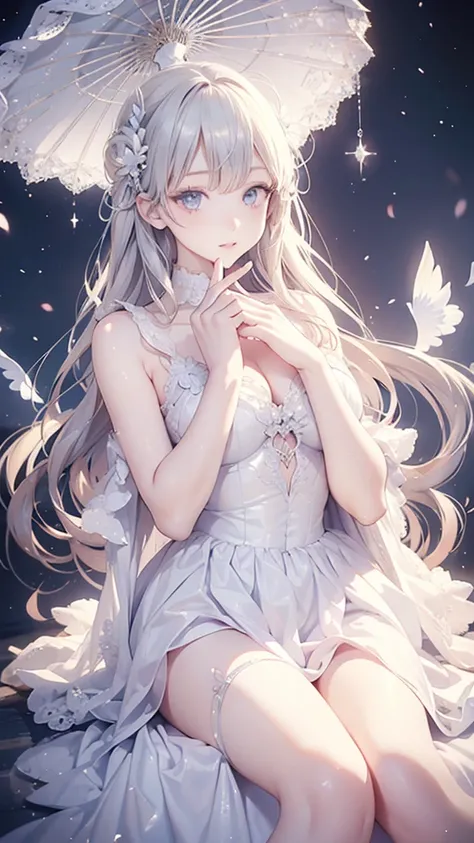 Woman in white dress, artwork in the style of Gwaiz, Gwaiz on pixiv artstation, Gwaiz on artstation pixiv, Gwaiz, Fantasy art style, Gwaiz masterpiece, Beautiful and elegant queen, Beautiful character drawings, Detailed digital anime art, Blonde Princess, ...