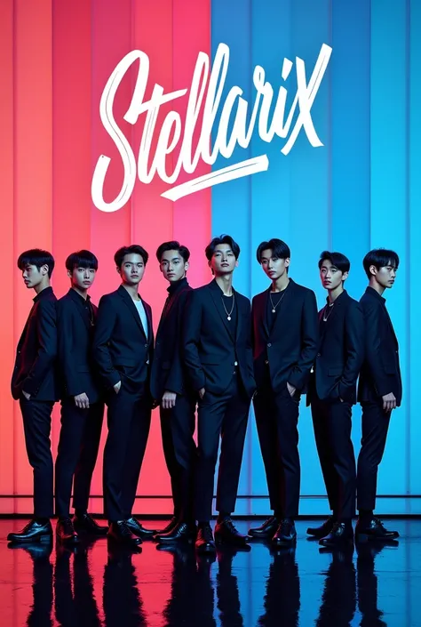 I created the debut poster of 13 South Korean kpop boy group called STELLARIX