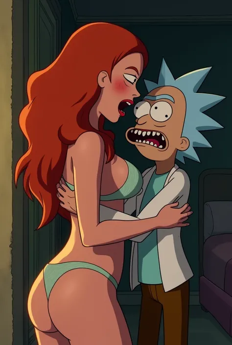 summer smith from rick and morty getting her ass ate by morty