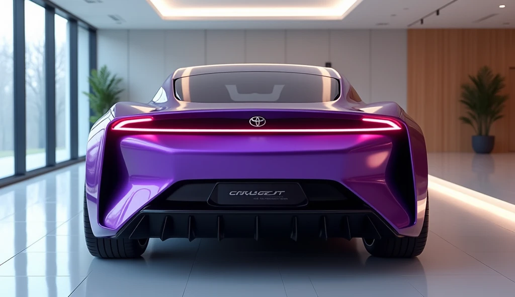 2025 Toyota Cruiser back view and the showroom colour purple