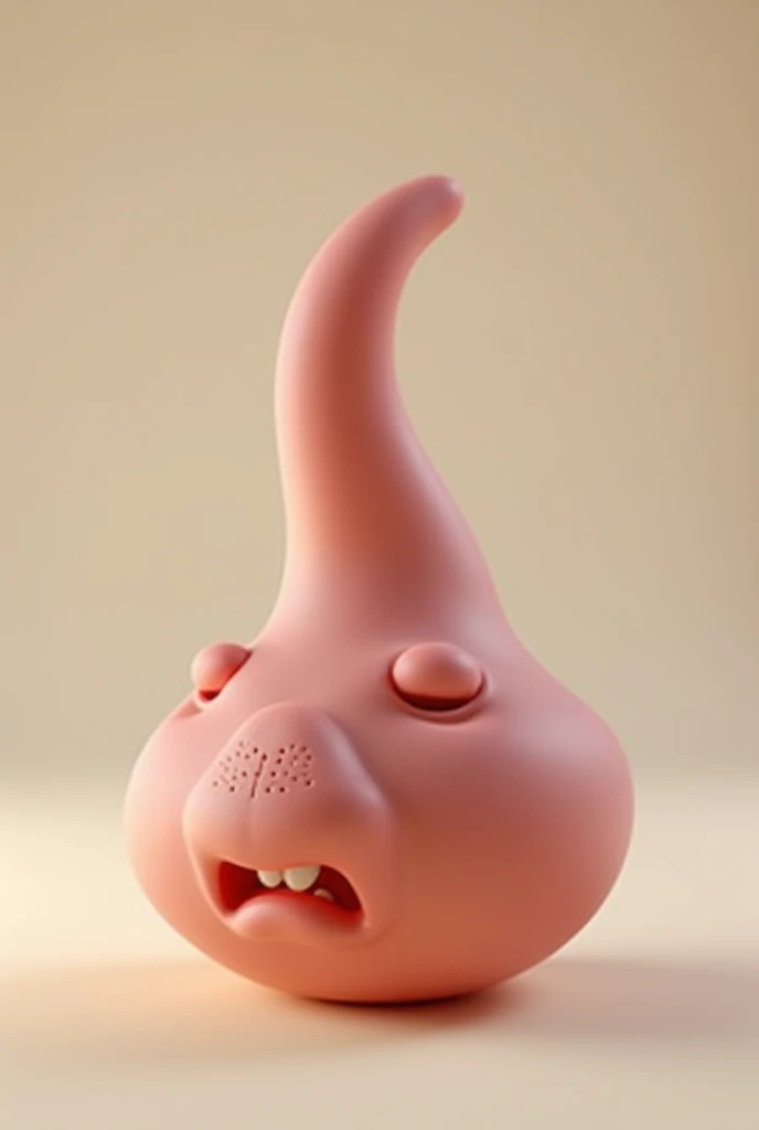 otherwise your nose may get blocked. 3d cartoon type realistic ai image 